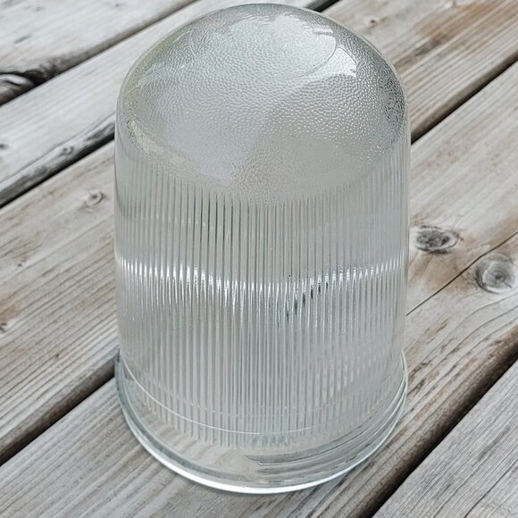 VINTAGE Crouse Hinds Glass Lighting Globe #1610 Threaded Cover - Picture 3 of 8